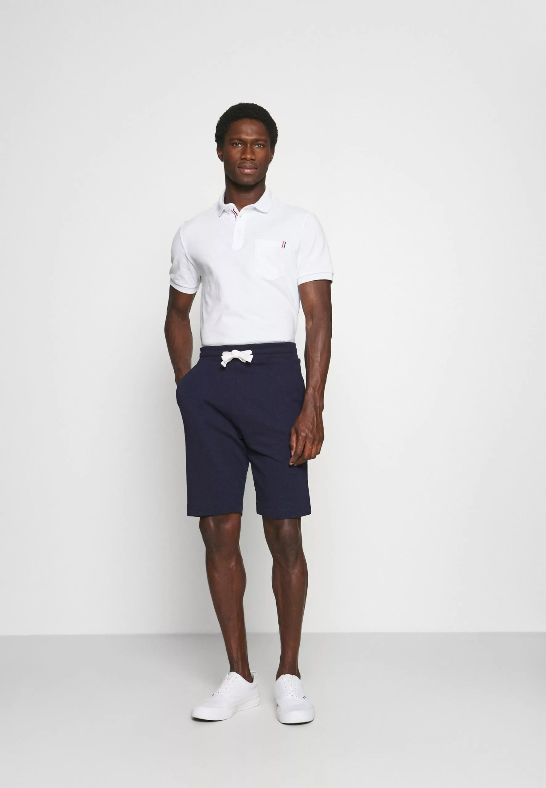 Pier One Tricolore Trim- Polo Shirt - White 2 Pier One Tricolore Trim- Polo Shirt - White - Image 2