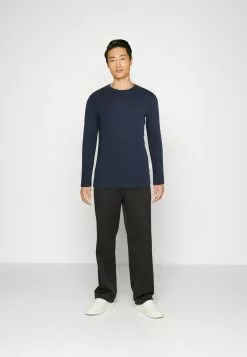 Pier One Long Sleeved Top - Light Green/Beige/Dark Blue