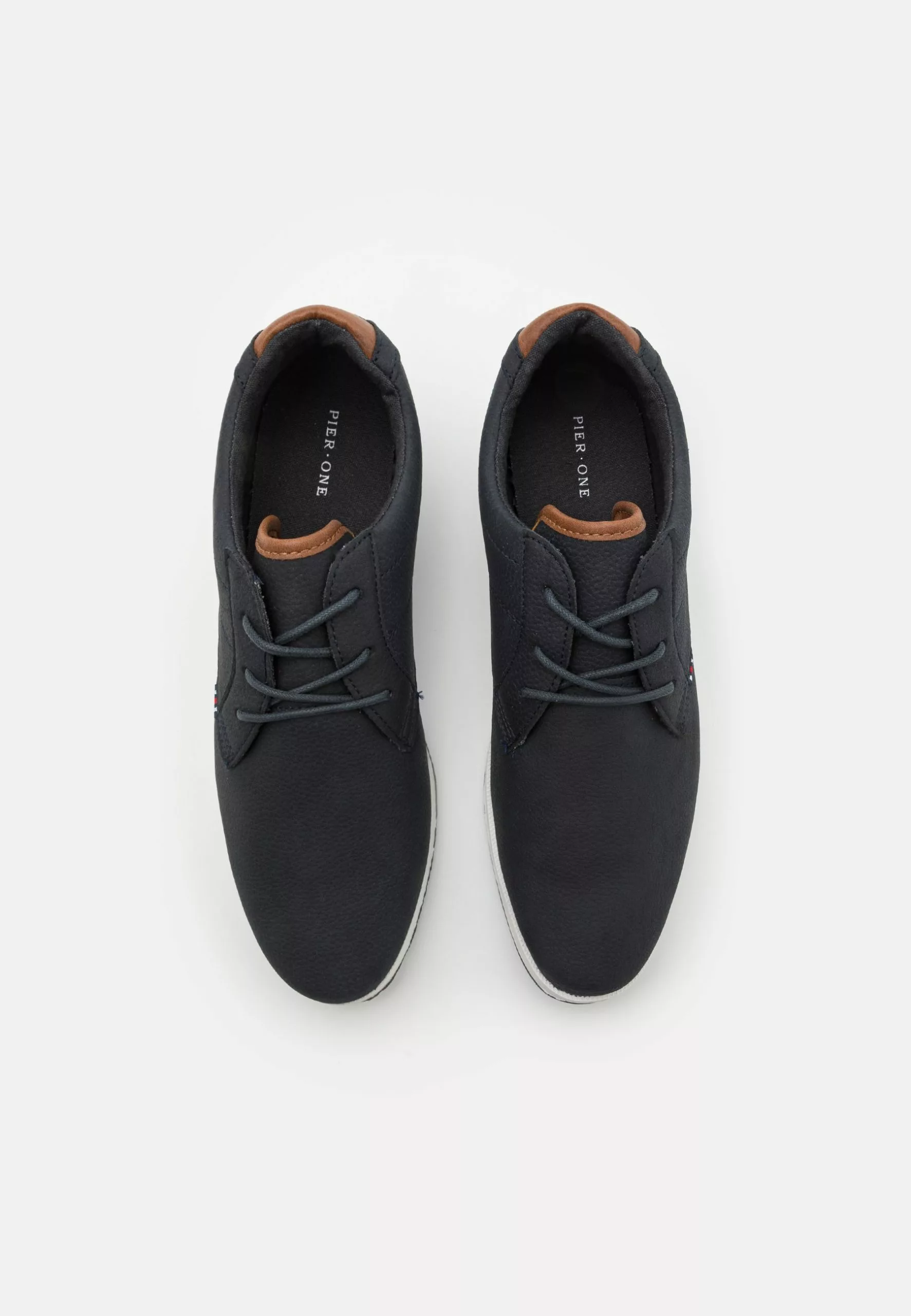 Pier One Casual Lace-Ups - Dark Blue/White 4 Pier One Casual Lace-Ups - Dark Blue/White - Image 4
