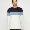 Pier One Sweatshirt - Blue/Off-White/Grey