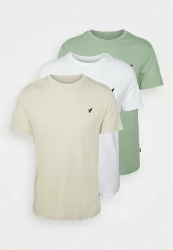 Pier One Birdie - Basic T-Shirt - White/Off-White/Green