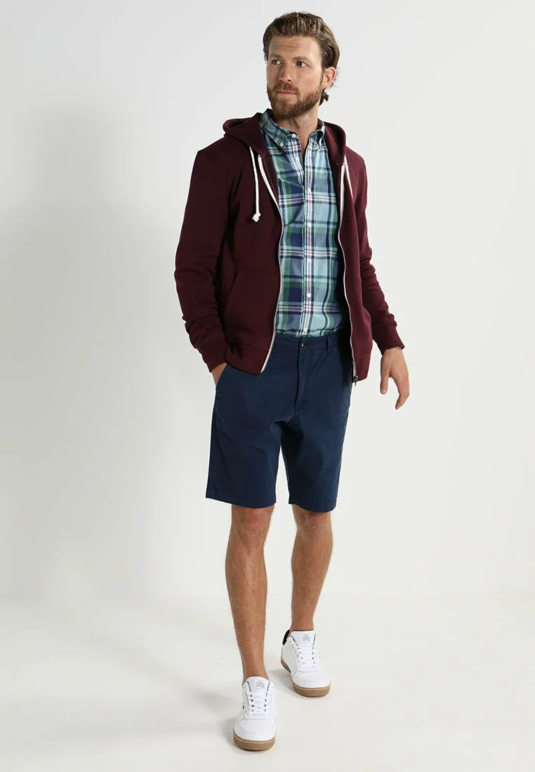 Pier One Zip-Up Sweatshirt - Bordeaux Melange 2 Pier One Zip-Up Sweatshirt - Bordeaux Melange - Image 2