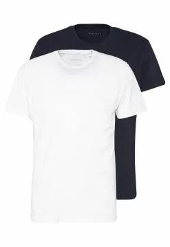 Pier One Shop 46 Pier One 2 Pack - Basic T-Shirt - White/Dark Blue