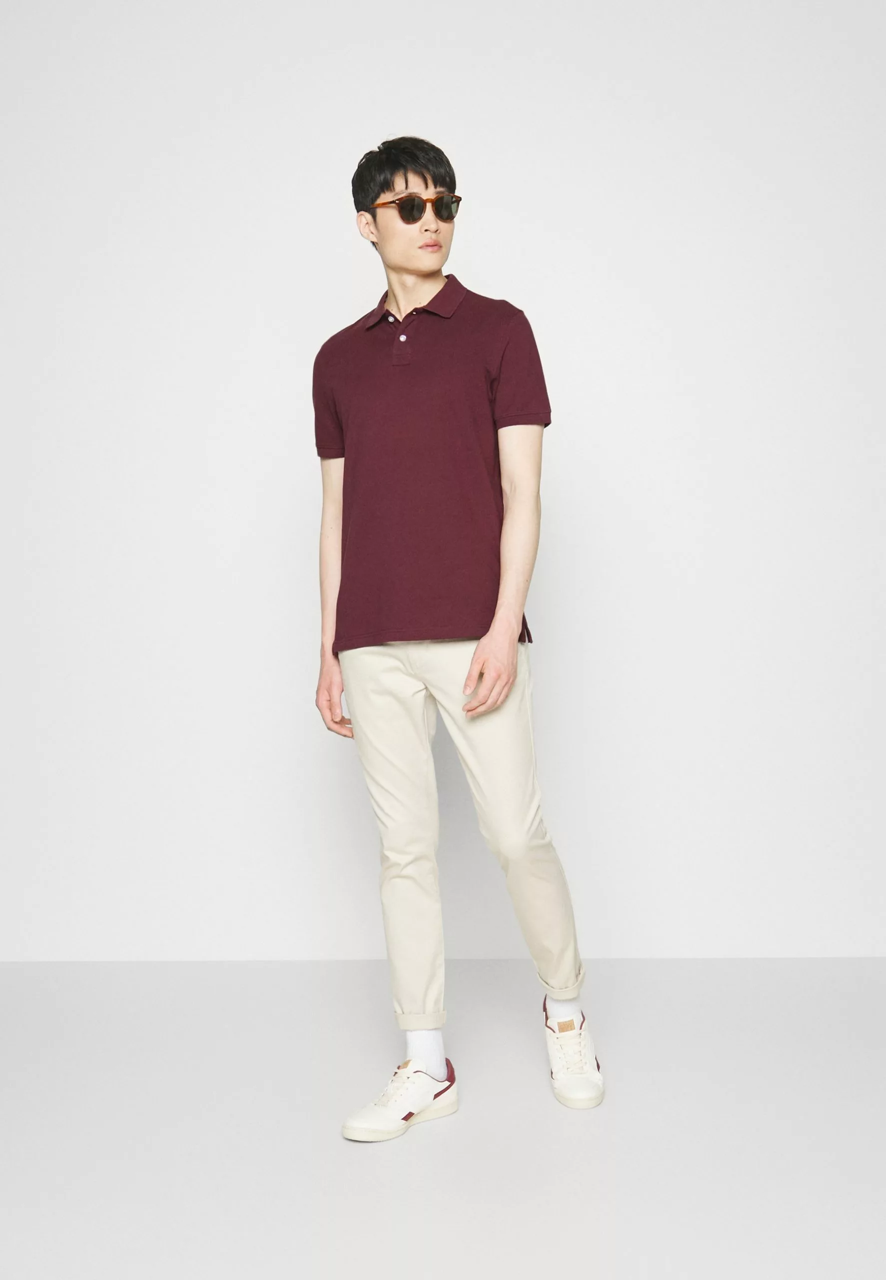 Pier One Basic - Polo Shirt - Bordeaux 2 Pier One Basic - Polo Shirt - Bordeaux - Image 2