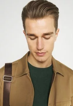 Pier One Basic Crewneck - Jumper - Mottled Dark Green -Pier One Shop c4a75157027844b18a449c0bf30f39e5