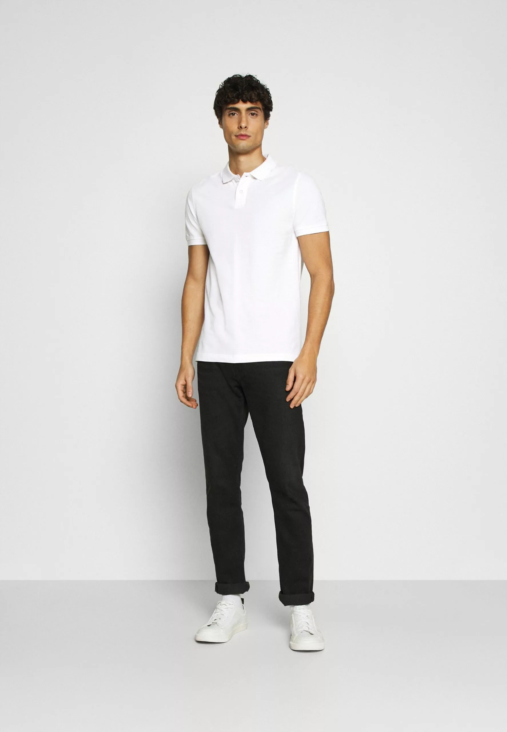 Pier One 2 Pack - Polo Shirt - White/Black 2 Pier One 2 Pack - Polo Shirt - White/Black - Image 2