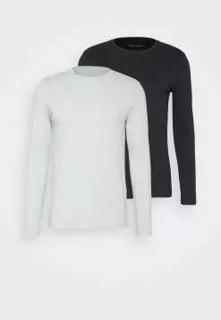 Pier One 2 Pack - Long Sleeved Top - Light Blue/Dark Blue -Pier One Shop dc80738cde5f4337a9bcdc73cf9d8dc9