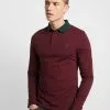 Pier One Muscle Fit - Polo Shirt - Bordeaux
