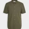 Pier One Seersucker Kent- Shirt - 604 - Olive