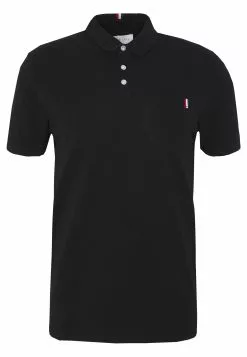 Pier One Tricolore Trim- Polo Shirt - Black