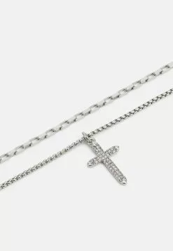 Pier One 2 Pack - Necklace - Silver-Coloured -Pier One Shop e42a886ec2cf4c778fd634ddb3804b3a