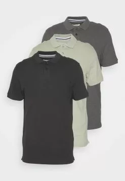 Pier One 3 Pack - Polo Shirt - Mint/Black/Grey -Pier One Shop e70459e3f1f5490f922fd1fc111dd659