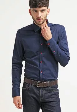 Pier One Shirt - Dark Blue/Red