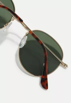 Pier One Unisex - Sunglasses - Gold-Coloured/Green -Pier One Shop e92d3af19b37403e9750478796cb172c