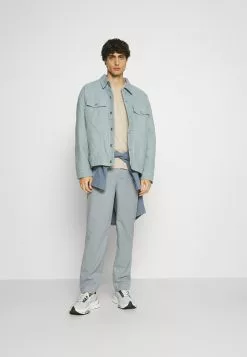 Pier One 5 Pack - Basic T-Shirt - Dark Grey/Dark Blue/Olive