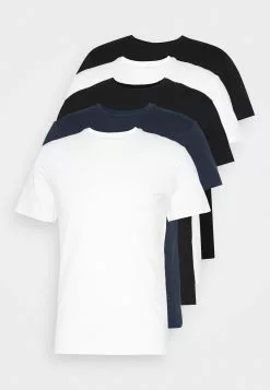 Pier One 5 Pack - Basic T-Shirt - Black/White/Blue 8 Pier One 5 Pack - Basic T-Shirt - Black/White/Blue -Pier One Shop f1b37127ec2d45f98139c878d4f29450