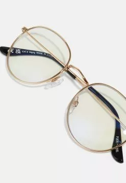 Pier One Unisex - Blue Light Glasses -Gold- Coloured -Pier One Shop f33625ede44c4459b7dfbd3d3ec6aa31