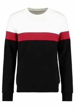 Pier One Sweatshirt - White/Black -Pier One Shop f3459e77f4664b089126d2c3f03b02f7