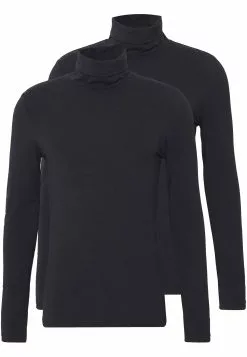 Pier One 2 Pack - Long Sleeved Top - Black