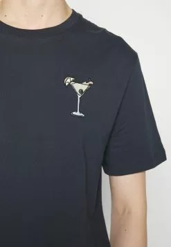 Pier One Cocktail Tee- Print T-Shirt - 503 - Dark Blue -Pier One Shop f4003dd8624b48549a344f3374008678
