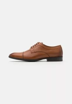 Pier One Leather - Smart Lace-Ups - Cognac