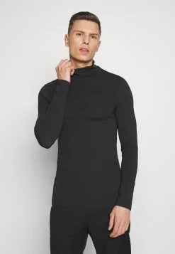 Pier One 2 Pack - Long Sleeved Top - White/Black -Pier One Shop f96a38dd458040bb8ba797214d8d74e6