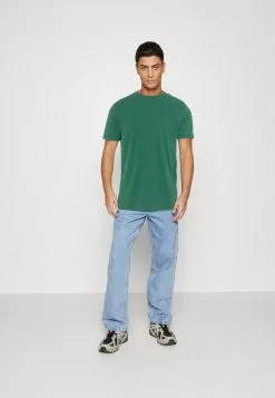 Pier One 7 Pack - Basic T-Shirt - Blue/Mottled Bordeaux/White