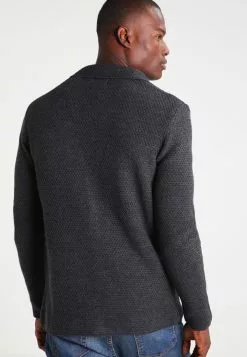 Pier One Cardigan - Mottled Dark Grey -Pier One Shop fc1dc35c22e840fa86835a3564411fbf